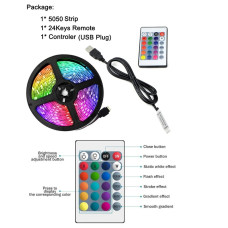 5m RGB 5050 LED STRIP BLUETOOTH USB 5m RGB 5050 LED STRIP BLUETOOTH USB