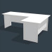 210X140X70X73CM DOUBLE LAYERS GAMING DESK L LETTER