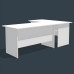 210X140X70X73CM DOUBLE LAYERS GAMING DESK L LETTER