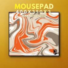 400X350X3 Printed Mousepad Orange Liquid