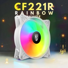 CF221R RAINBOW 120mm LED FAN WHITE 1200RPM