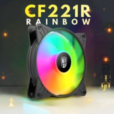 CF221R RAINBOW 120mm LED FAN BLACK 1200RPM