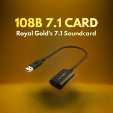 ROYAL GOLD 7.1 SOUND CARD WITH SPLITTER