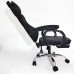 CH22 THRONE Gaming Chair BLACK&WHITE FOOTREST